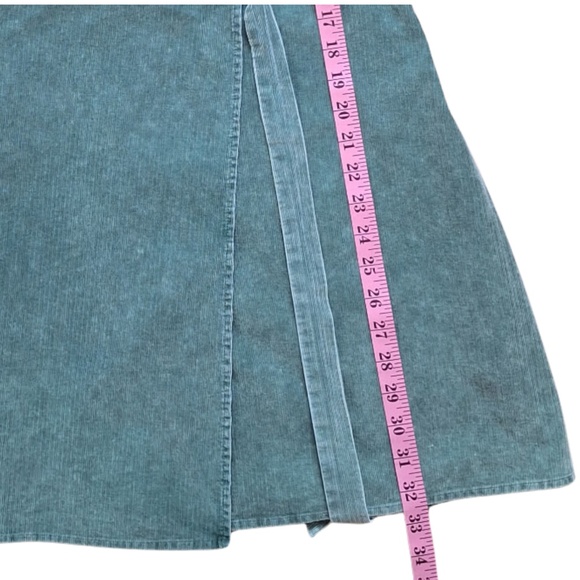 Sadie & Sage Sleeveless Green Wrap Dress S 100% Cotton V-Neck Vintage Inspired - Picture 4 of 8